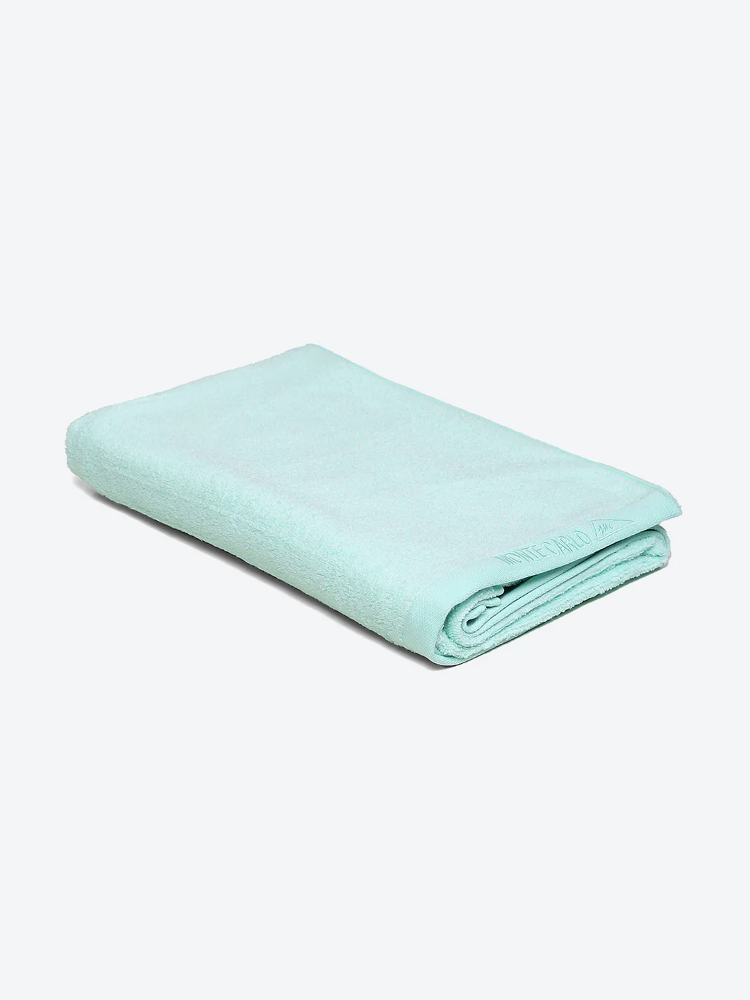 Sea Green Solid Pure Cotton 350 GSM Bath Towel (Oslo) - Image 2