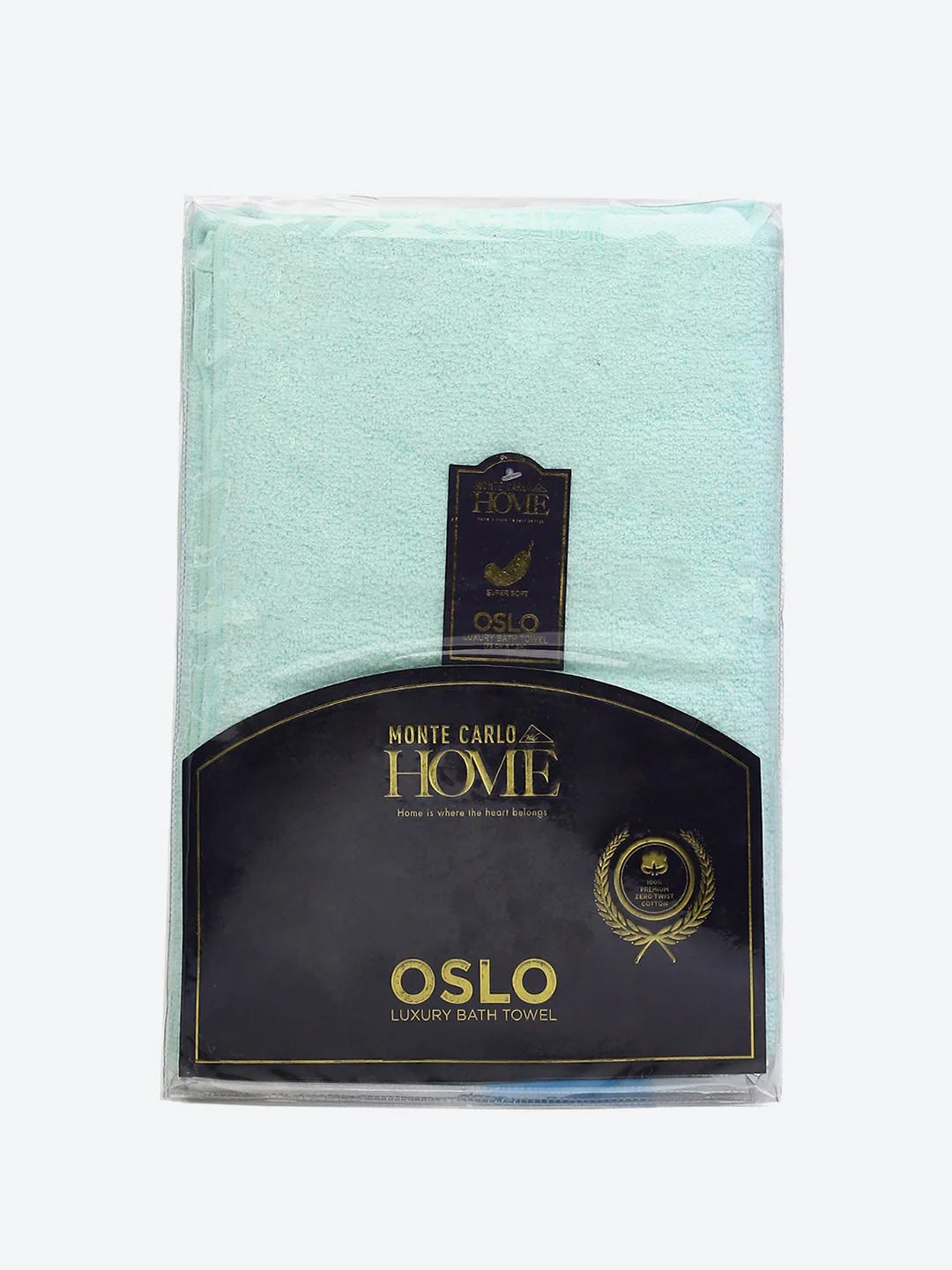 Sea Green Solid Pure Cotton 350 GSM Bath Towel (Oslo) - Image 5