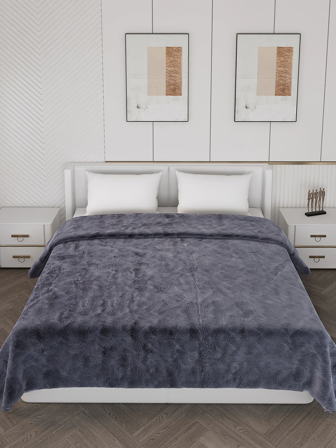 Self Design Double Bed 1000 GSM Blanket Henry 2 Ply (Weight 6.3 kg) - Image 3