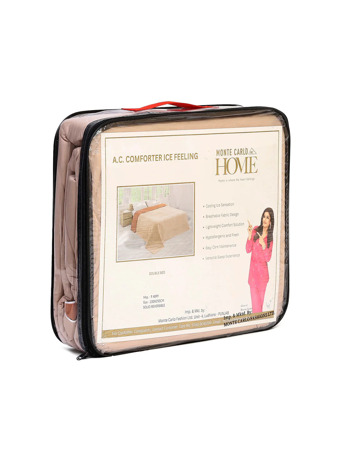 Solid Double Bed 110 GSM Comforter for AC Room - (Icefelgdb) - Image 12
