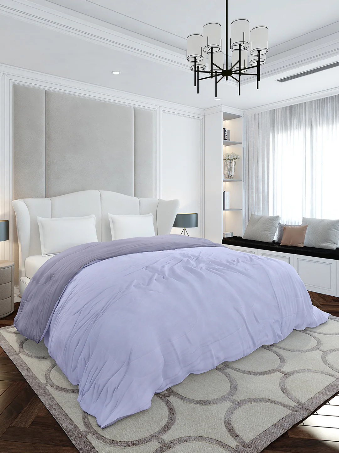 Solid Double Bed 110 GSM Comforter for AC Room - (Icefelgdb) - Image 5