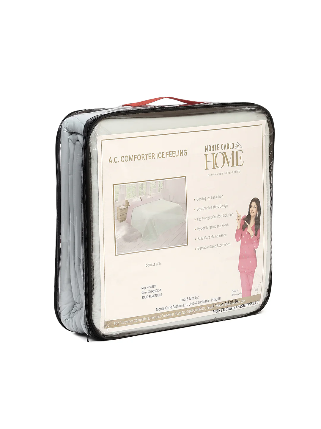 Solid Double Bed 110 GSM Comforter for AC Room - (Icefelgdb) - Image 12