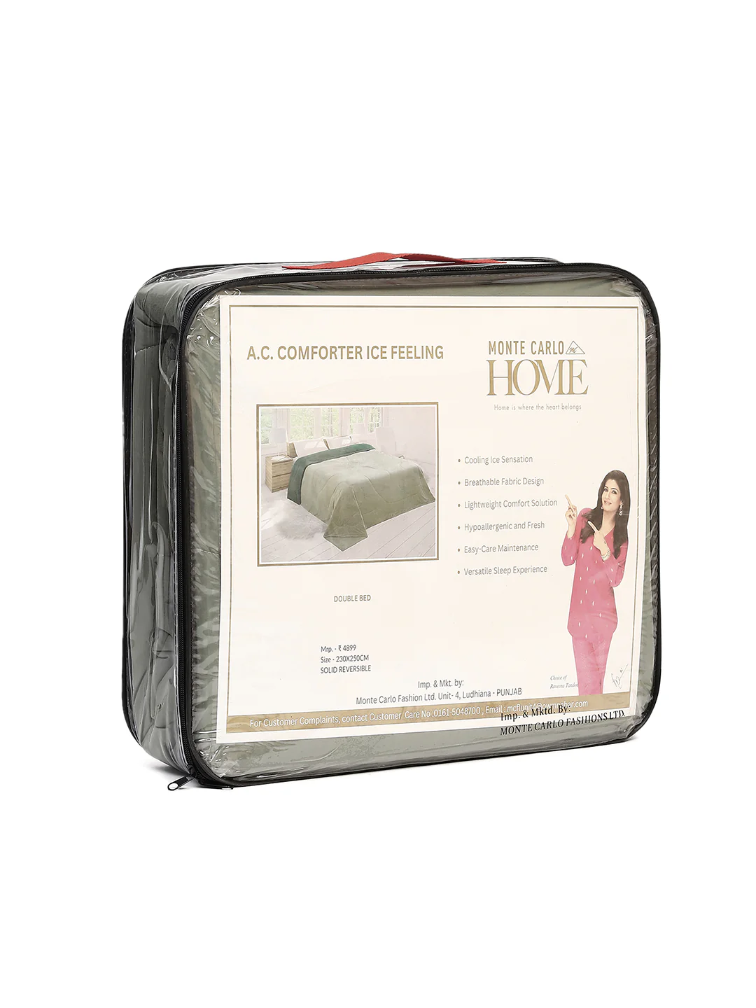 Solid Double Bed 110 GSM Comforter for AC Room - (Icefelgdb) - Image 12