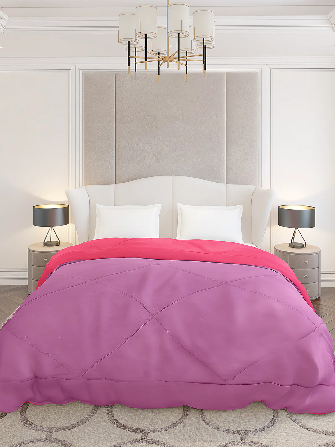 Solid Double Bed 210 GSM Comforter Ava for Mild Winter (Weight 0.9 kg) - Image 2