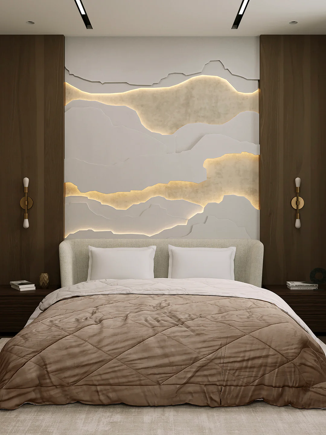 Solid Double Bed 3 Ply Comforter for AC Room - (Melange) - Image 2