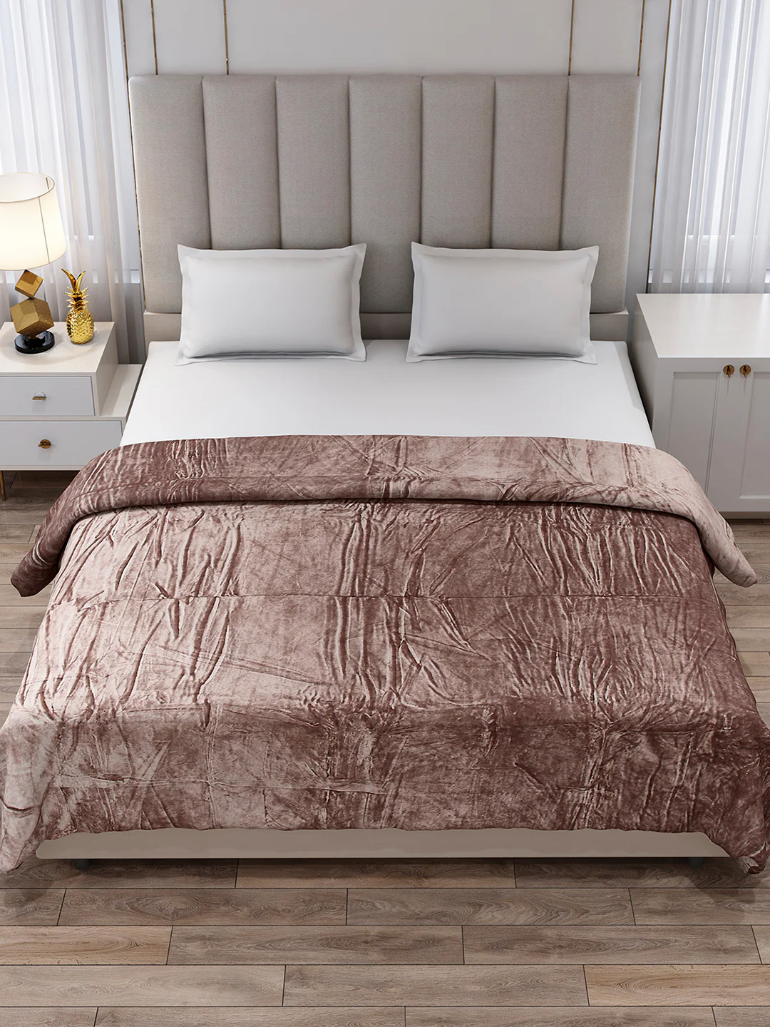 Solid Double Bed 300 GSM Blanket for AC Room - (Fusion) - Image 2