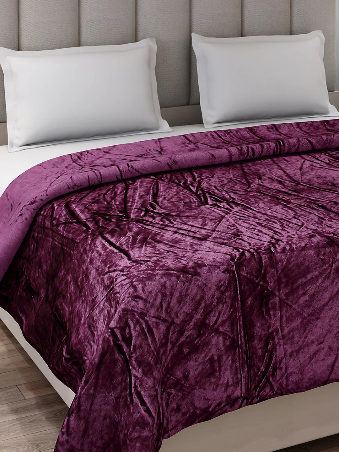 Solid Double Bed 300 GSM Blanket for AC Room - (Fusion) - Image 4