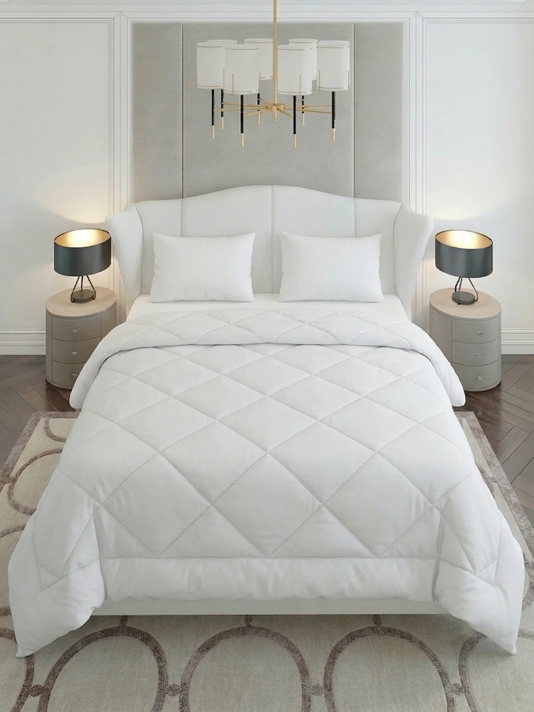 Solid King Size 3 Ply 130 GSM Comforter Hotel Essential Collection Weight 2.42 kg - Image 4
