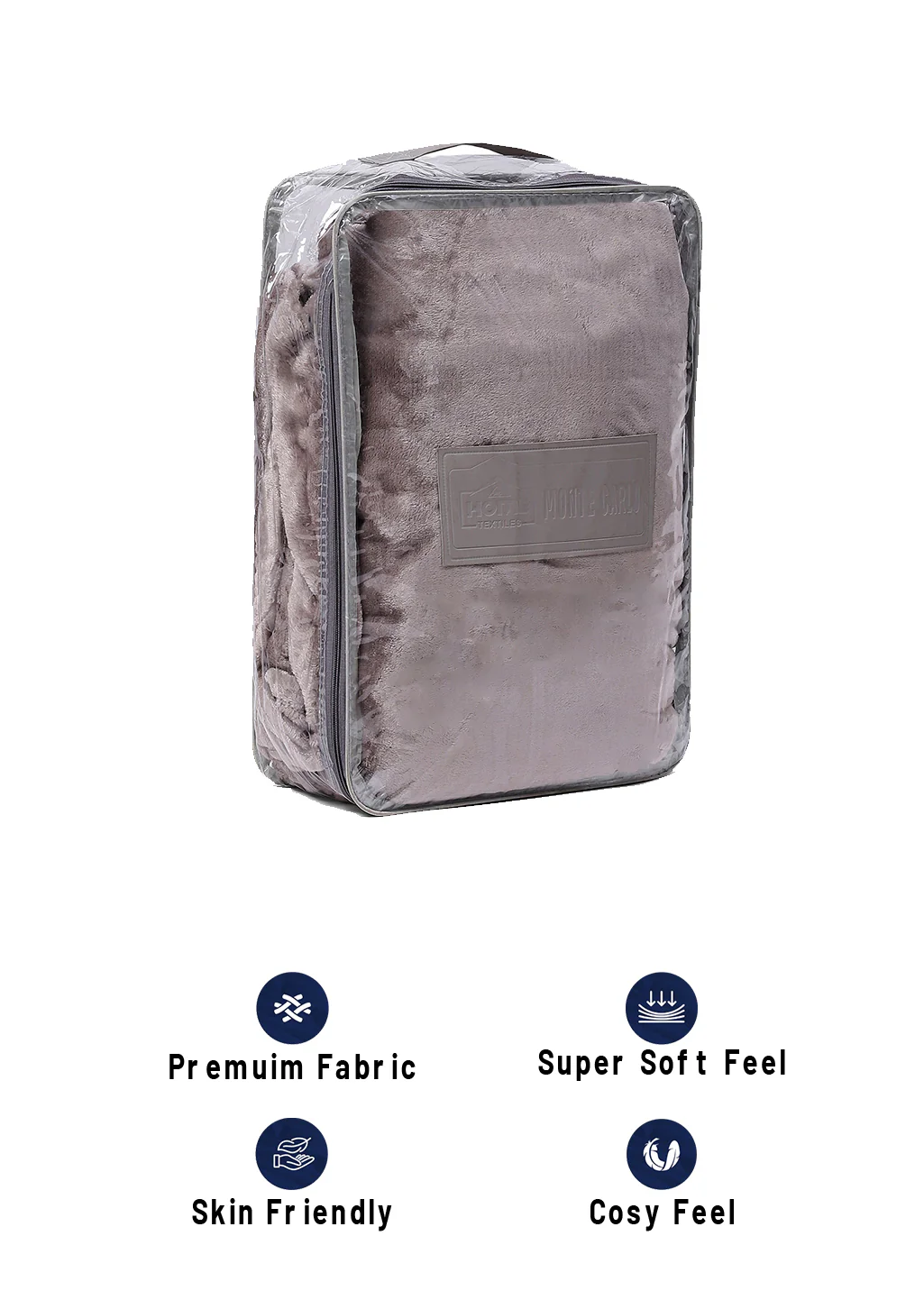 Solid Polyester Double Bed Blanket for AC Room - Image 8