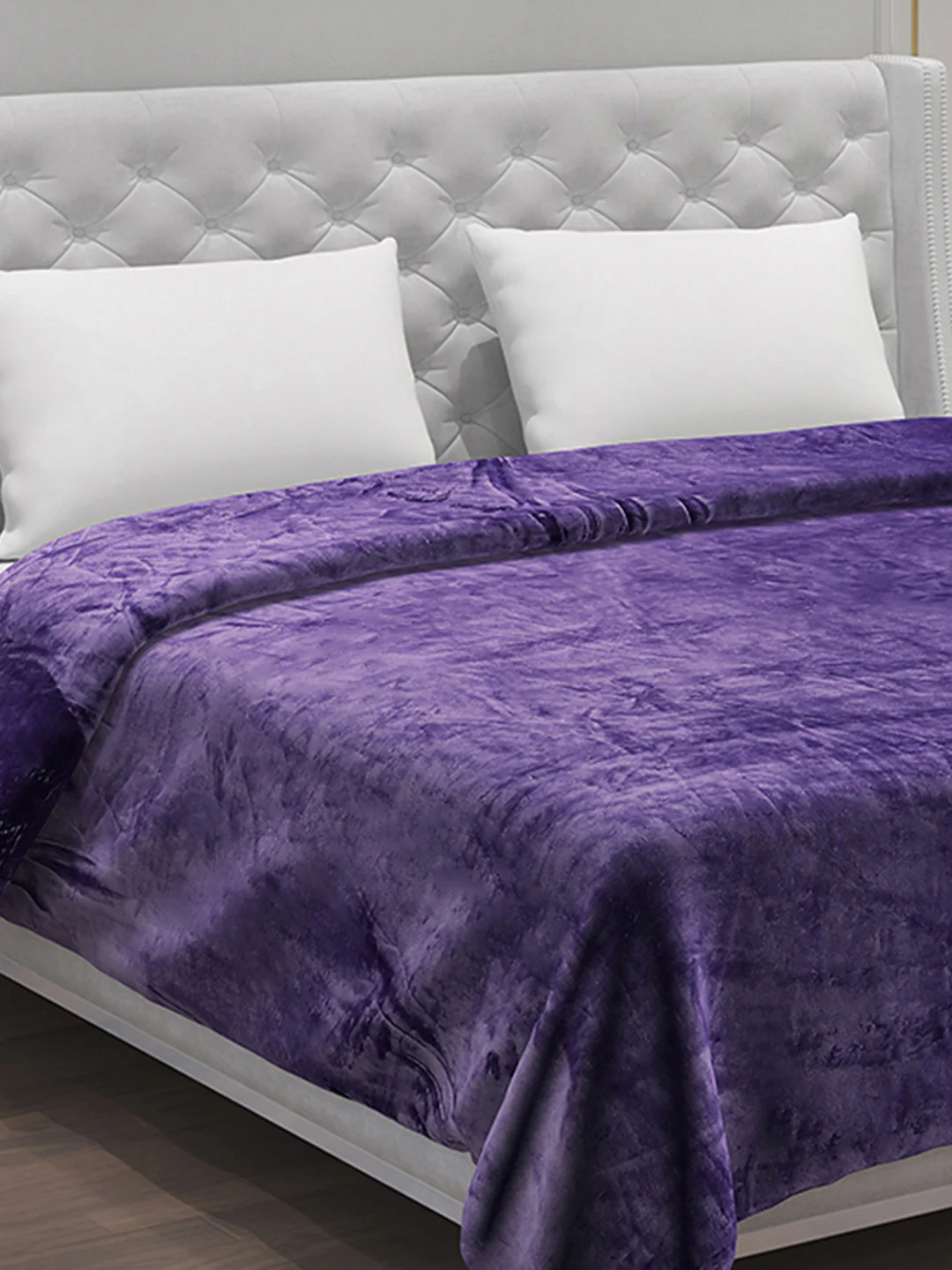 Solid Polyester Double Bed Blanket for AC Room - Image 4