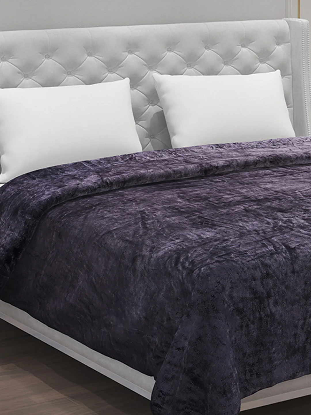 Solid Polyester Double Bed Blanket for AC Room - Image 4