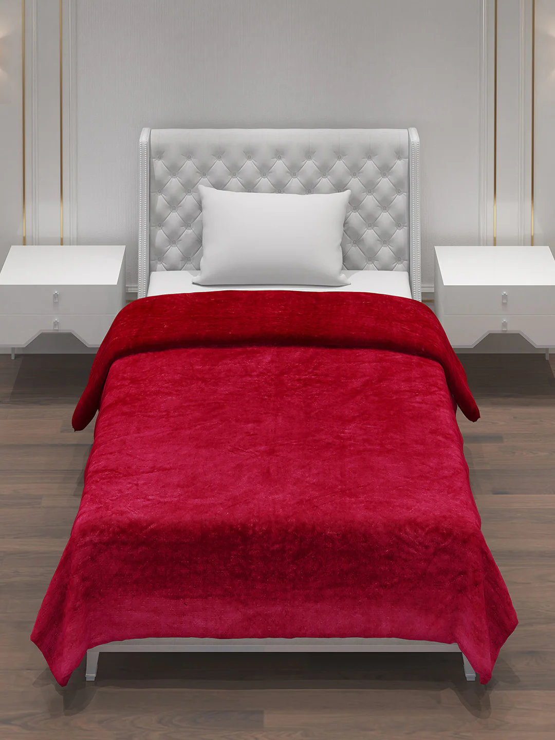 Solid Polyester Single Bed Blanket for AC Room - Image 2
