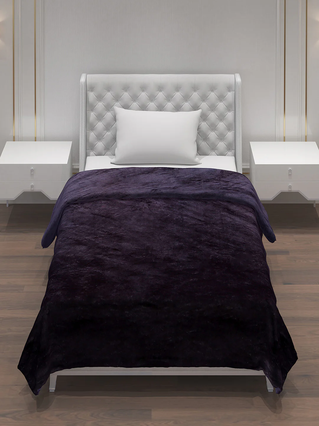 Solid Polyester Single Bed Blanket for AC Room - Image 2