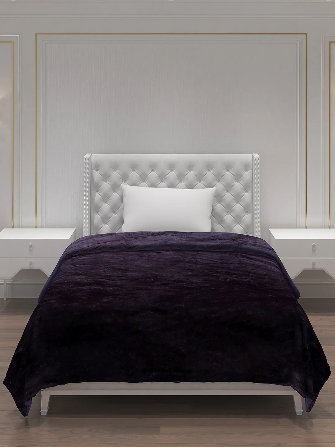 Solid Polyester Single Bed Blanket for AC Room - Image 3