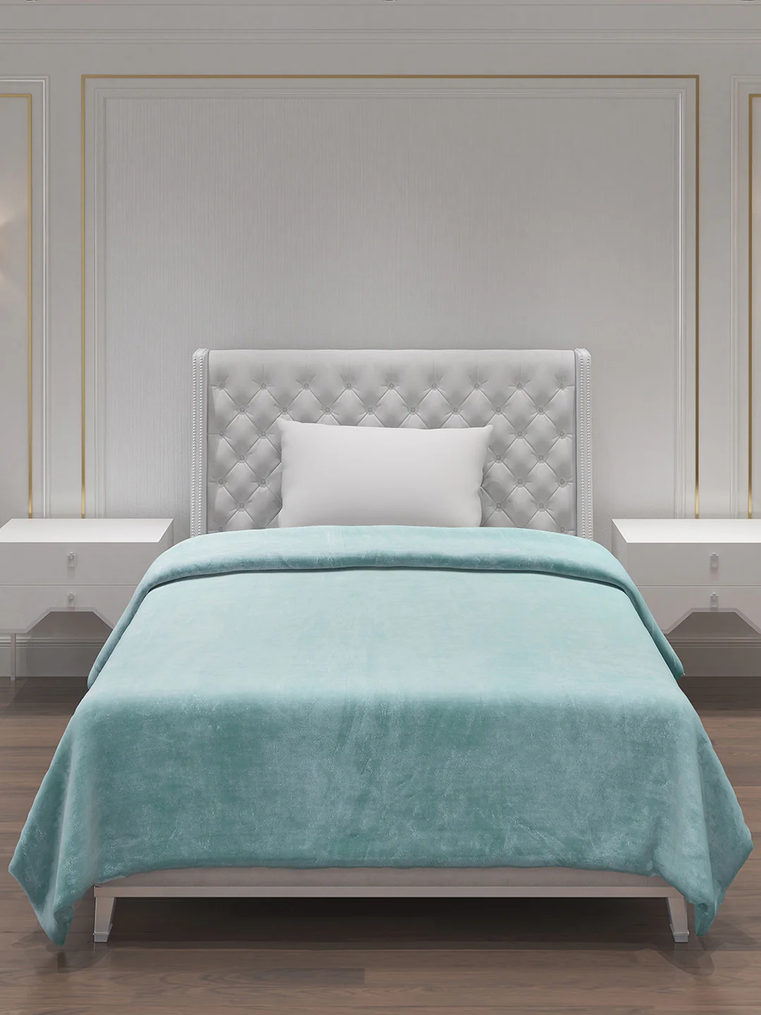 Solid Polyester Single Bed Blanket for AC Room - Image 3