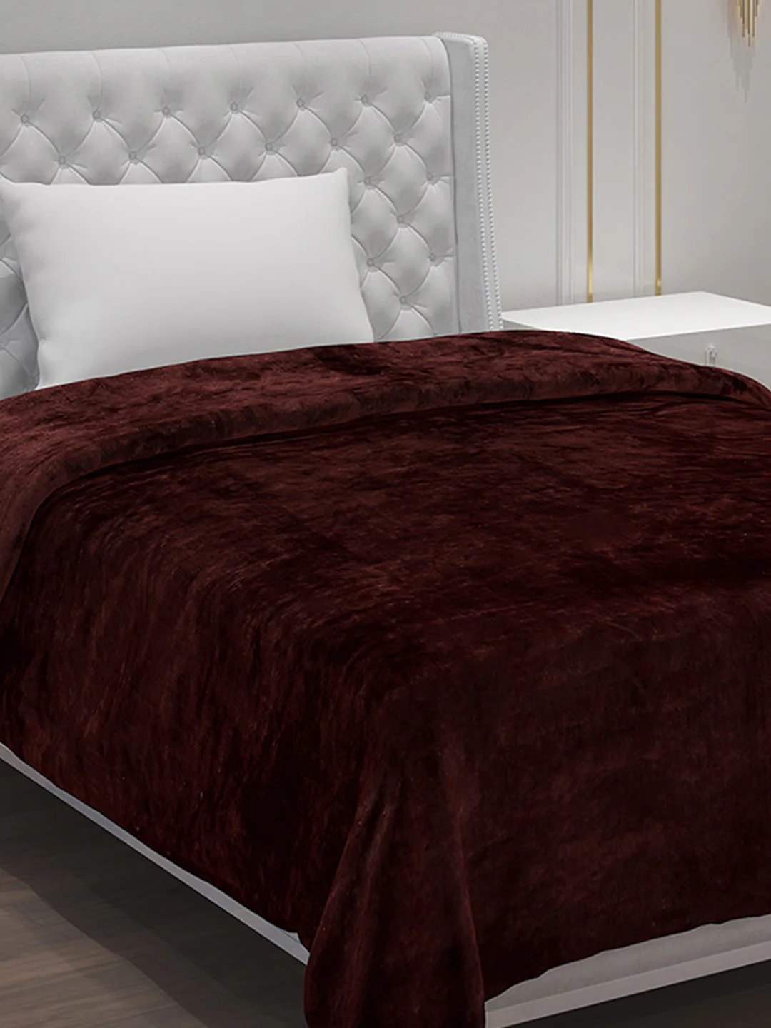 Solid Polyester Single Bed Blanket for AC Room - Image 4