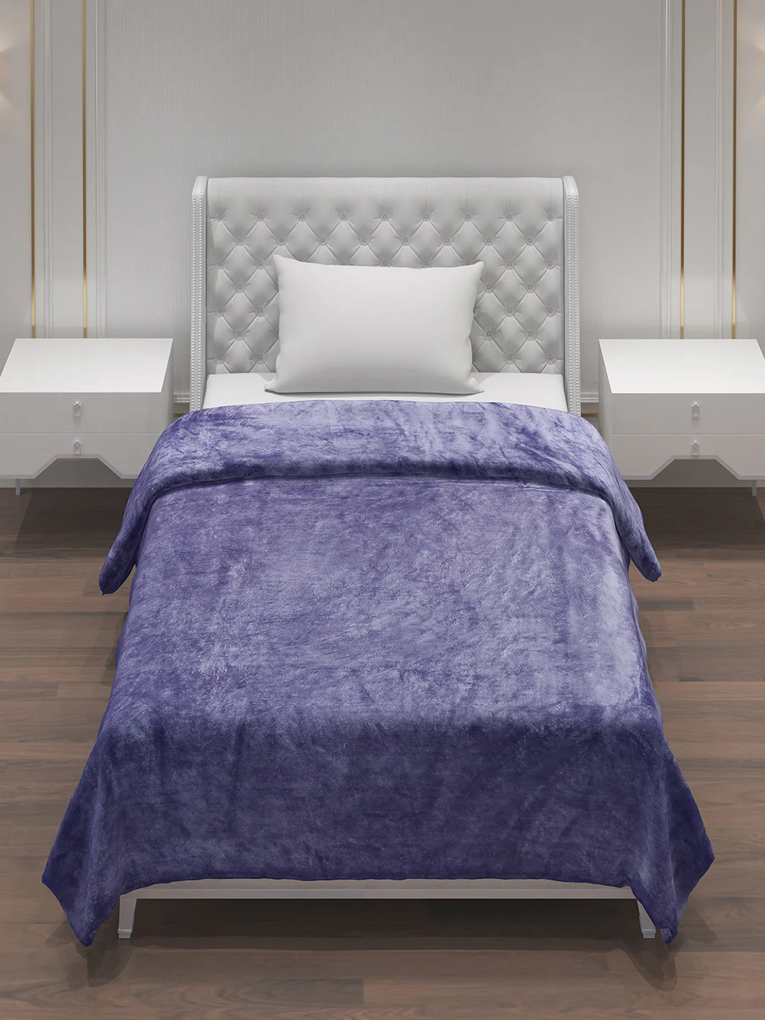 Solid Polyester Single Bed Blanket for AC Room - Image 2