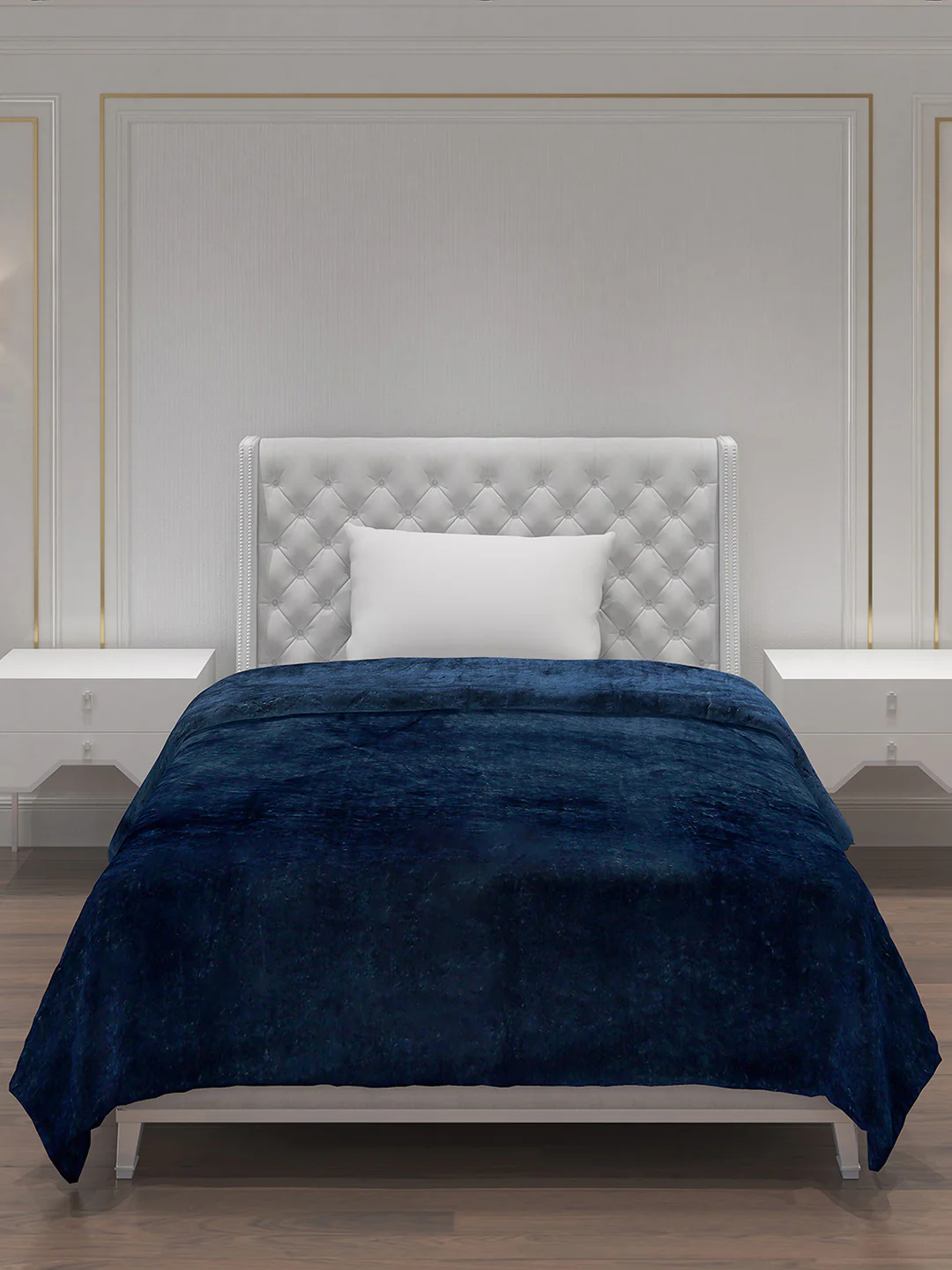 Solid Polyester Single Bed Blanket for AC Room - Image 3