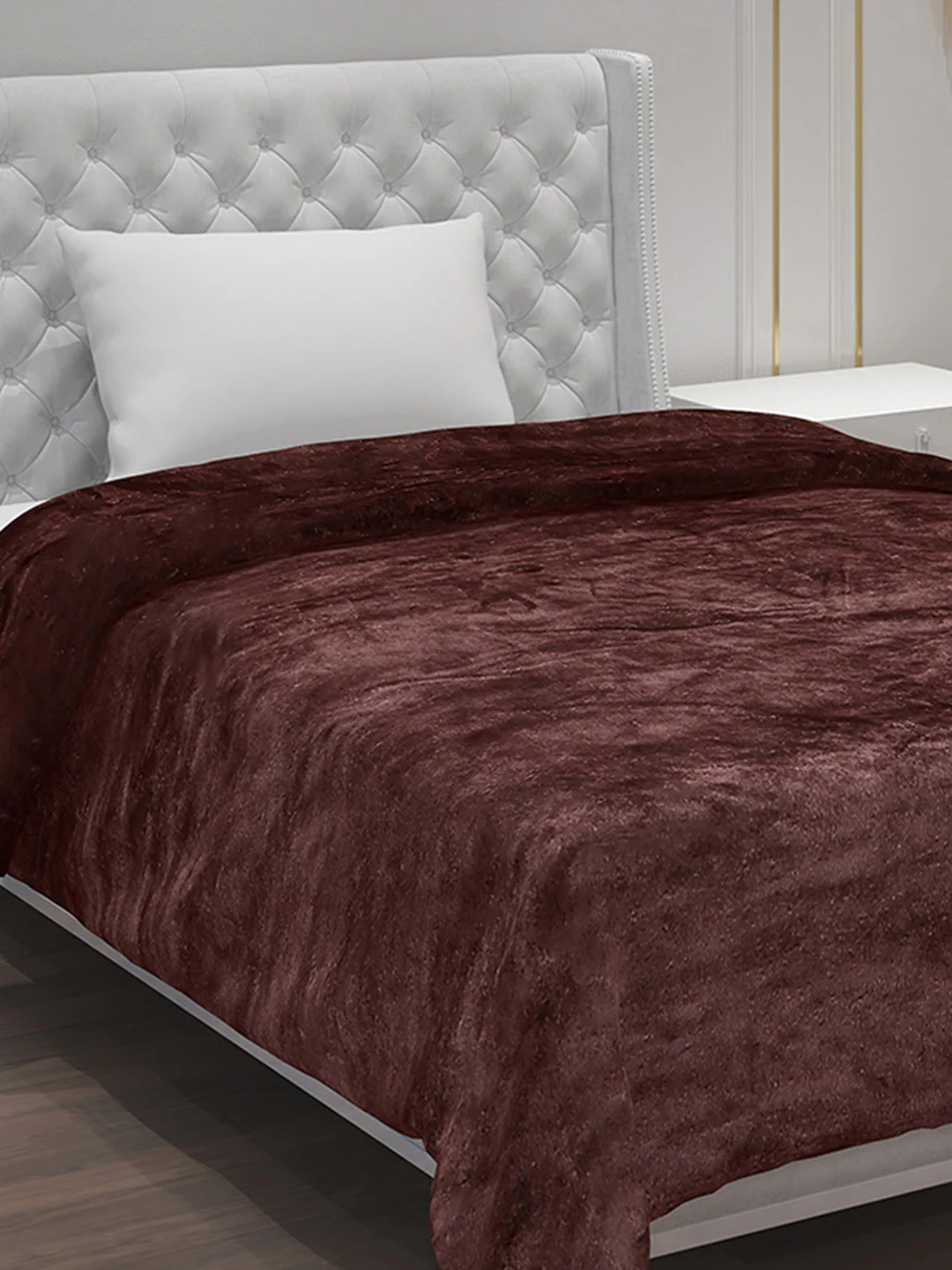 Solid Polyester Single Bed Blanket for AC Room - Image 4