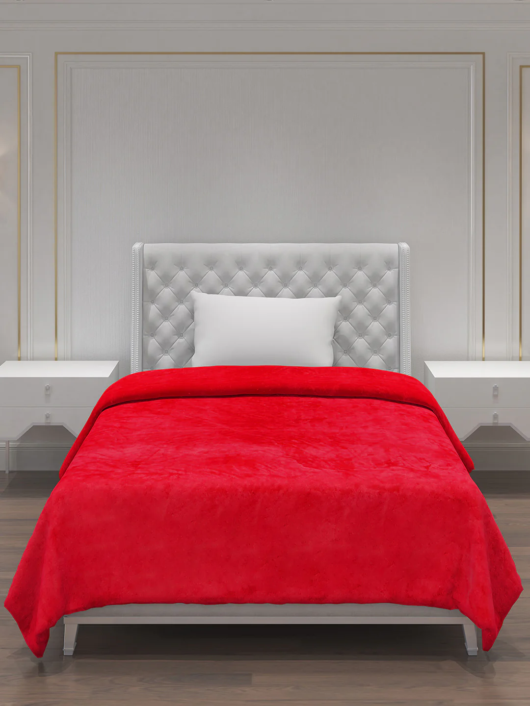 Solid Polyester Single Bed Blanket for AC Room - Image 3