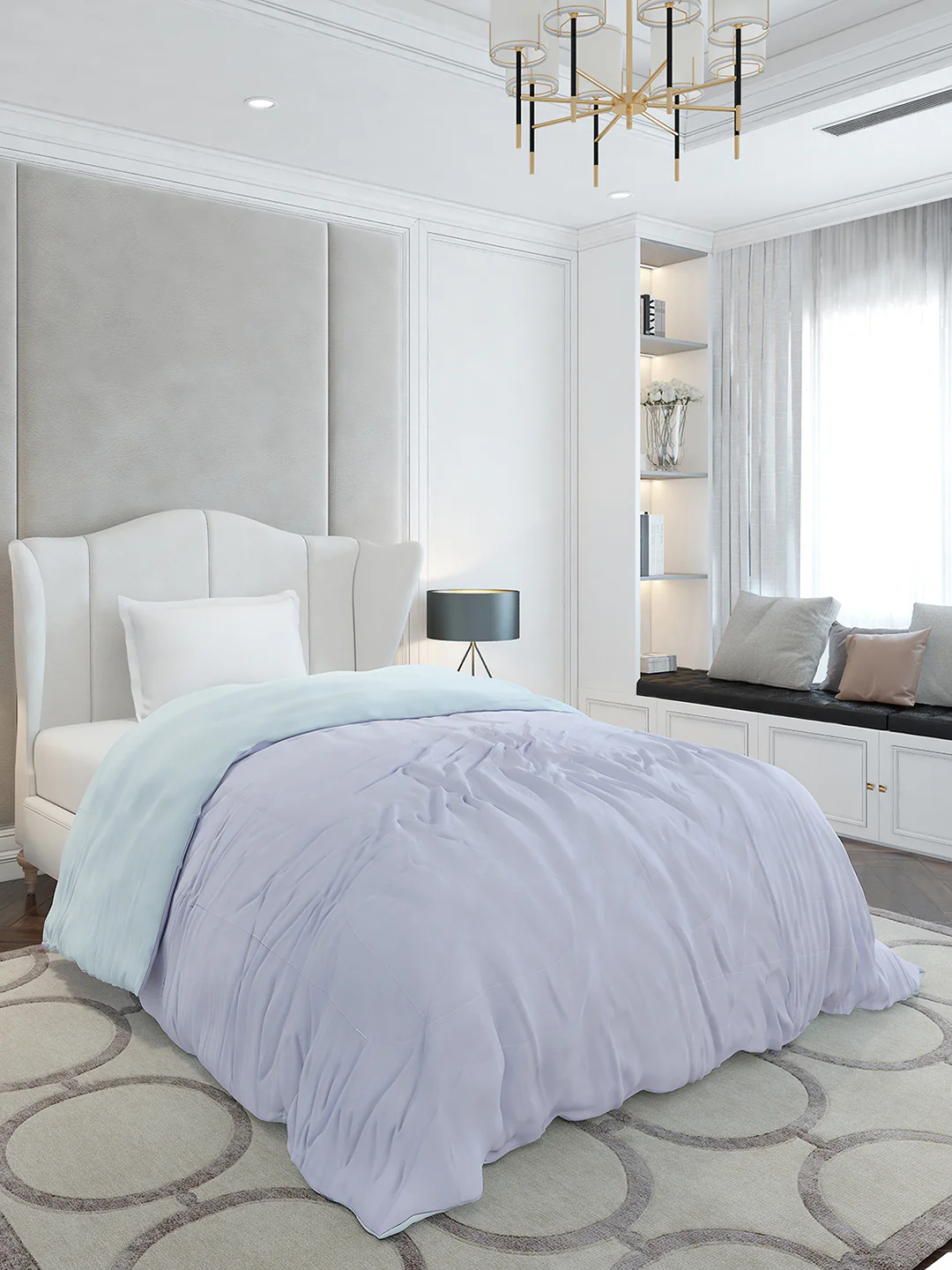 Solid Single Bed 110 GSM Comforter for AC Room - (Icefelgsb) - Image 5