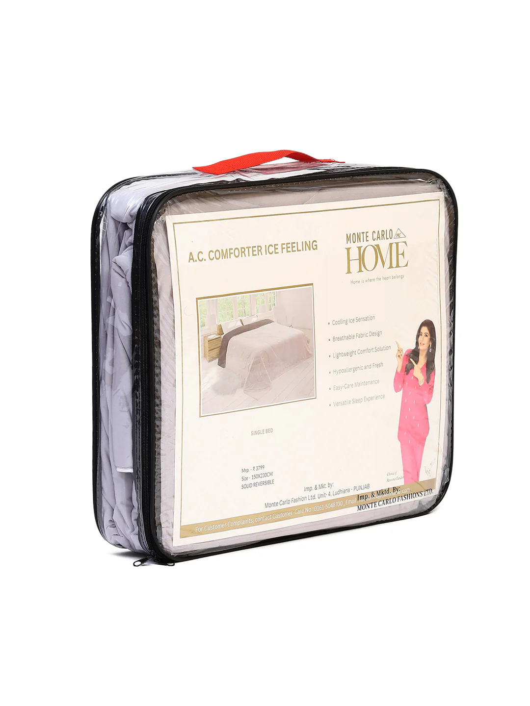 Solid Single Bed 110 GSM Comforter for AC Room - (Icefelgsb) - Image 12