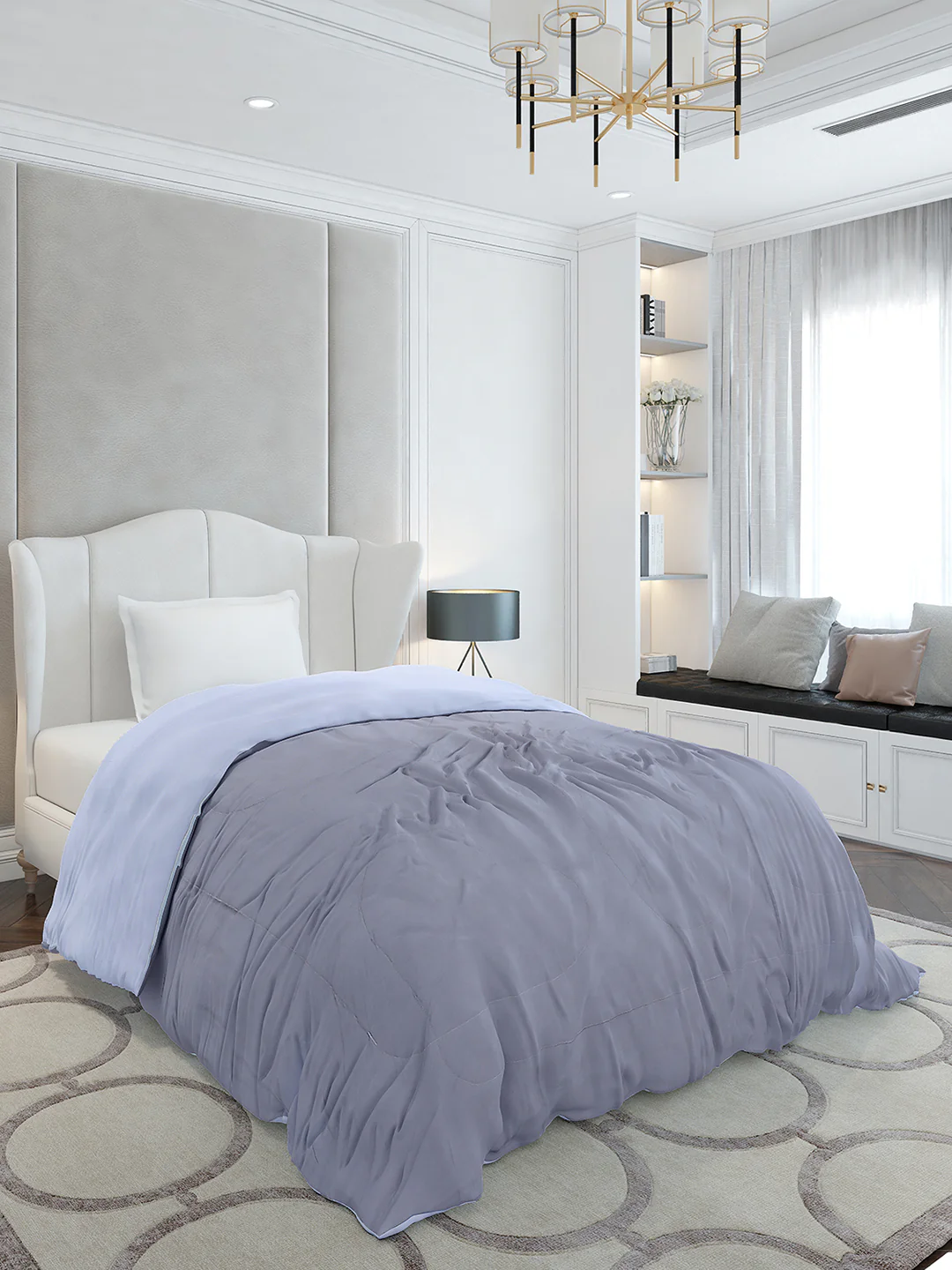 Solid Single Bed 110 GSM Comforter for AC Room - (Icefelgsb) - Image 4