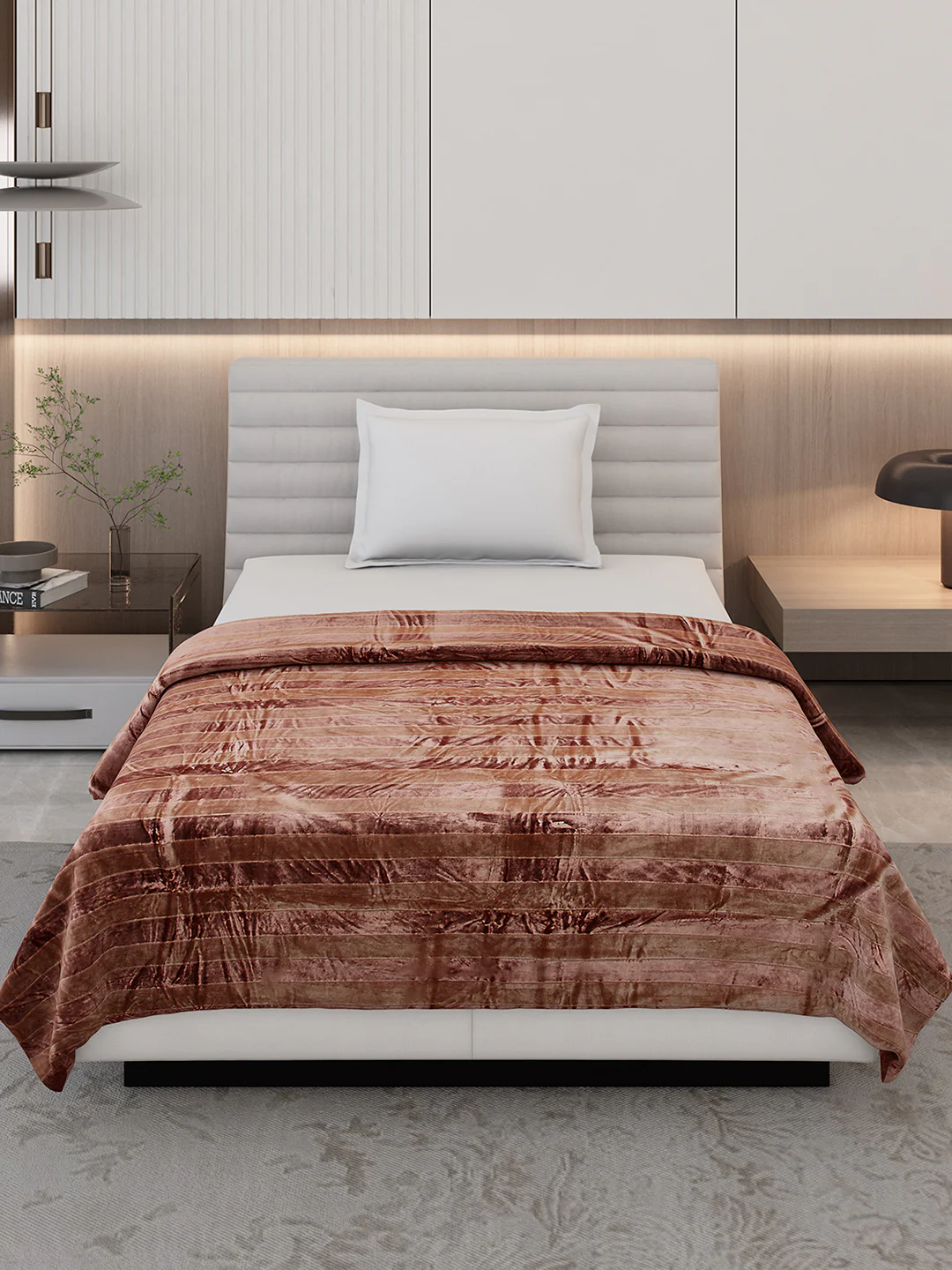 Striped Single Bed 300 GSM Blanket for AC Room - (Tribal) - Image 3