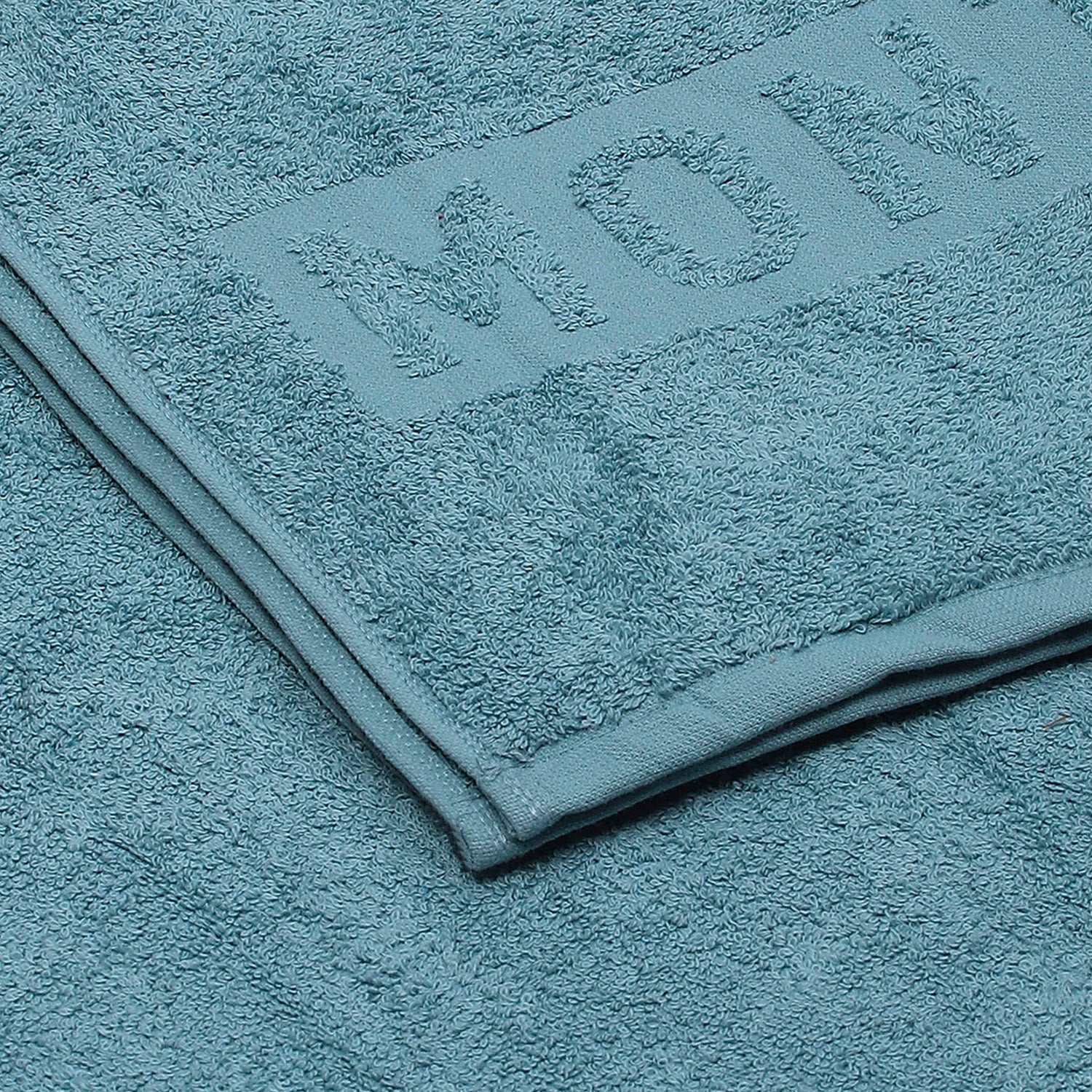 Teal Blue Cotton 525 GSM Bath Towel - Image 3