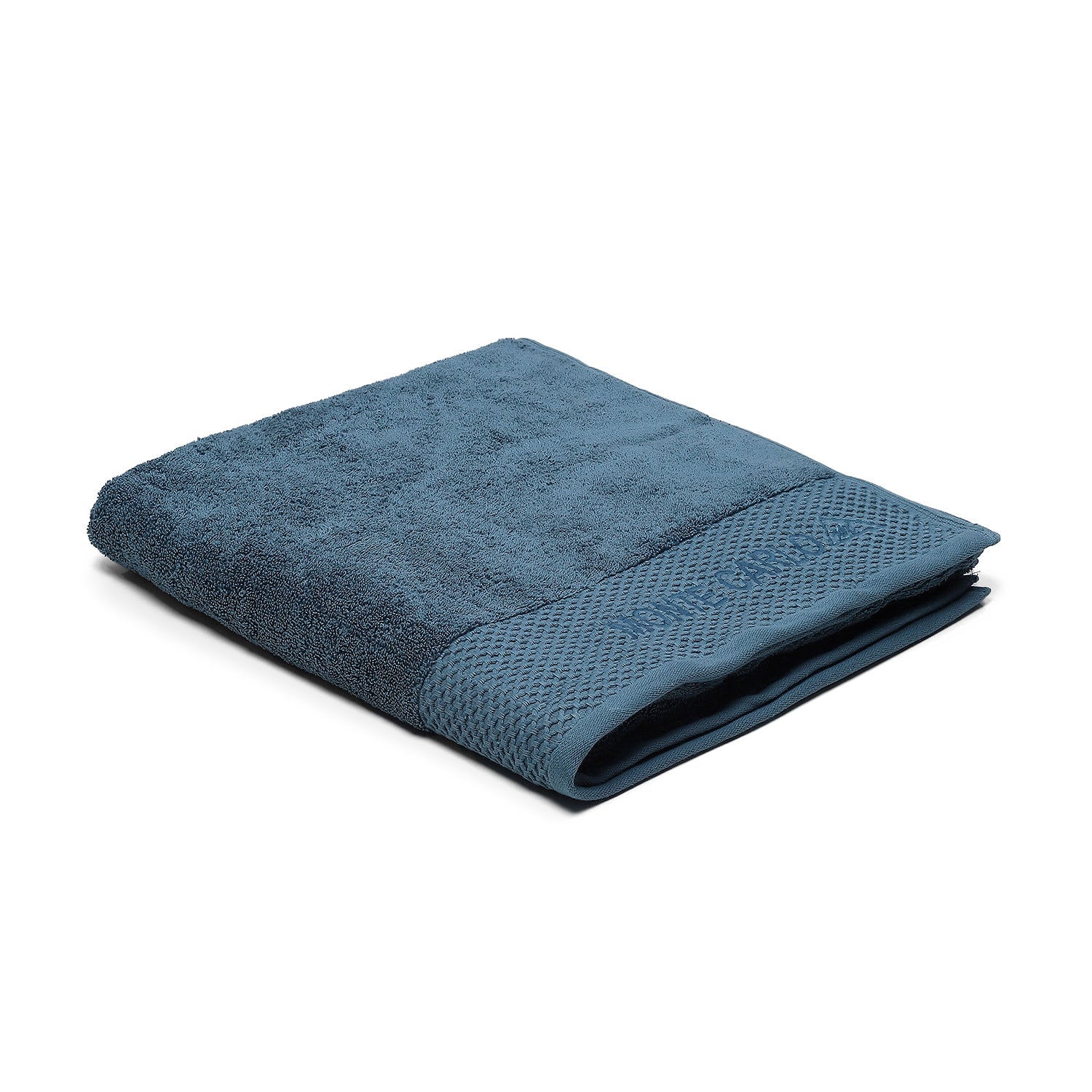 Teal Blue Cotton 650 GSM Bath Towel - Image 2