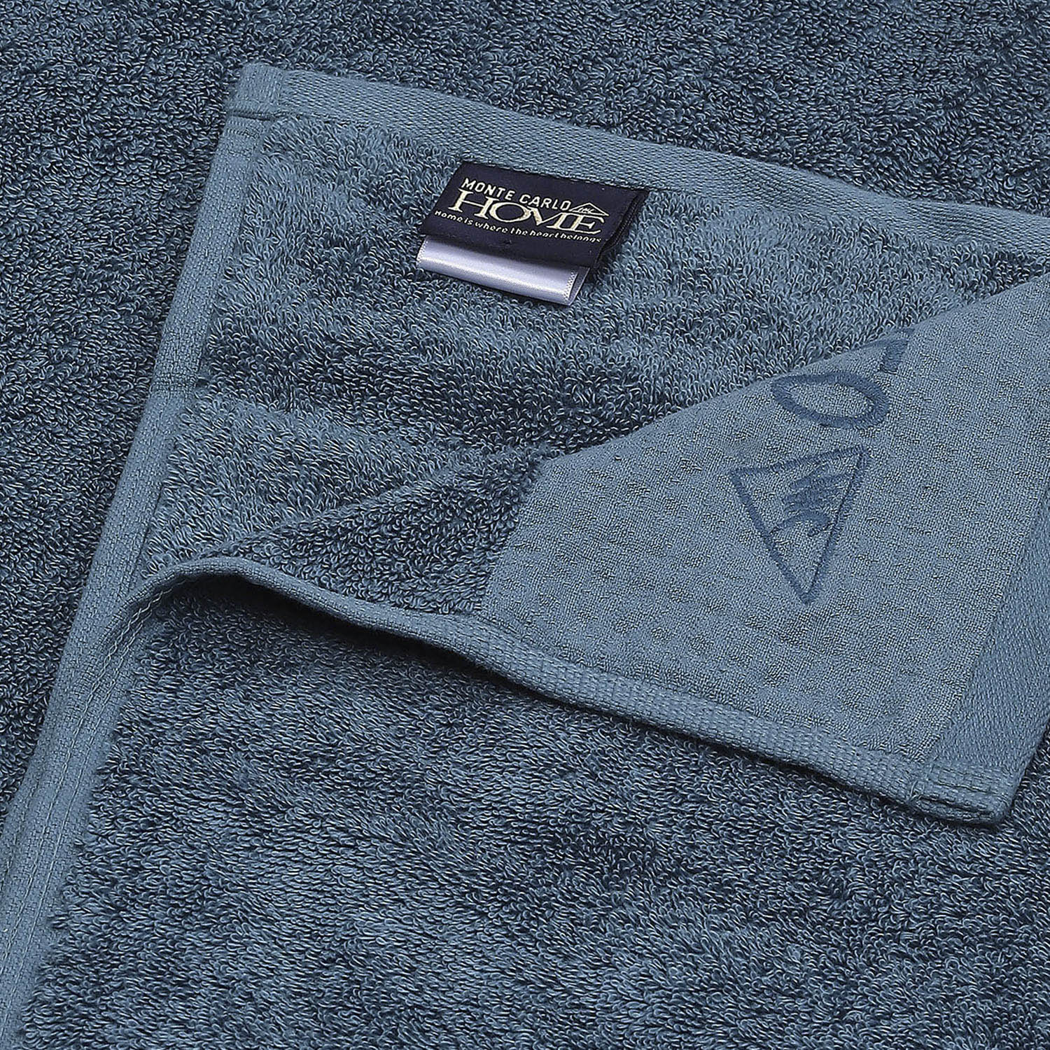 Teal Blue Cotton 650 GSM Bath Towel - Image 4