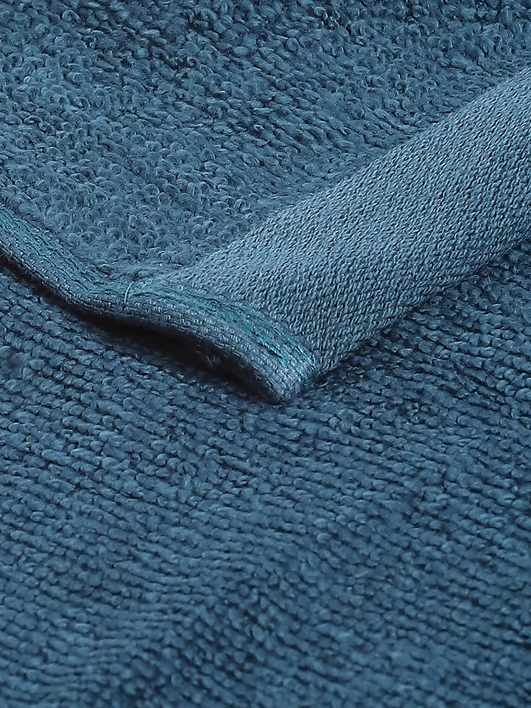 Teal Blue Cotton Solid 600 GSM Face Towel (Pack of 4) - Image 4