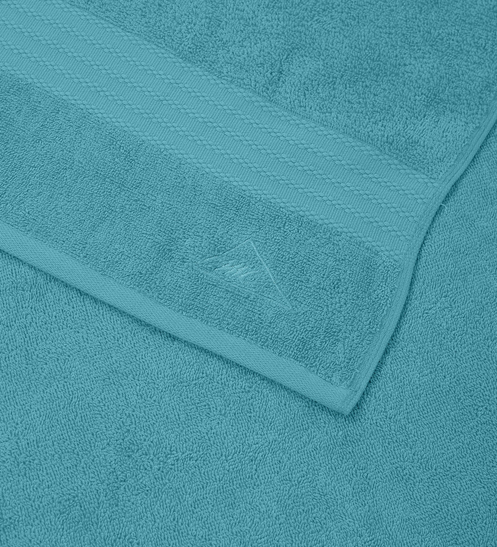 Teal Blue Pure Cotton Solid 380 GSM Bath Towel 1 Piece (Jazz Collection) - Image 6