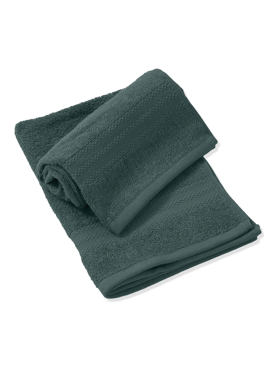 Turquoise Blue Pure Cotton Solid 380 GSM Hand Towel 2 Pc Set (Jazz Collection) - Image 4