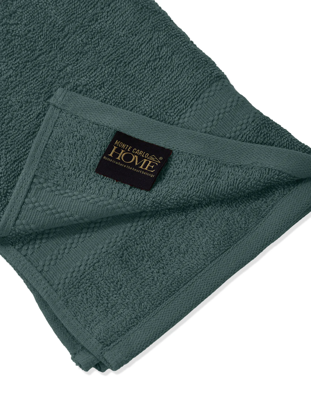 Turquoise Blue Pure Cotton Solid 380 GSM Hand Towel 2 Pc Set (Jazz Collection) - Image 7