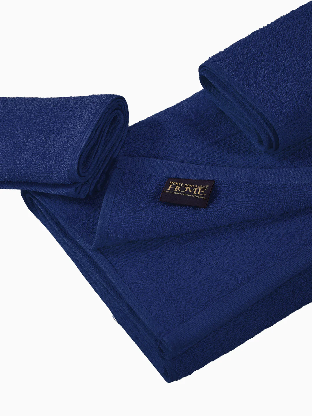 Twilight Blue 100% Cotton Solid 380 GSM Bath Towel Super Charm 3 Pc Set Gifting Box Pack - Image 7