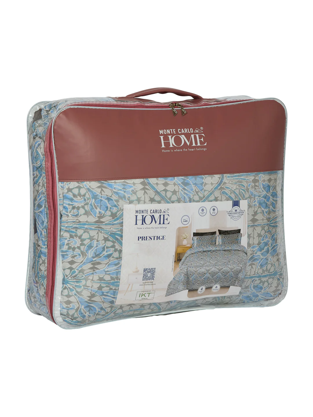 Vertical Floral Print King Size 3 Ply 150 GSM Comforter Prestige Collection Weight 2.5 kg - Image 10