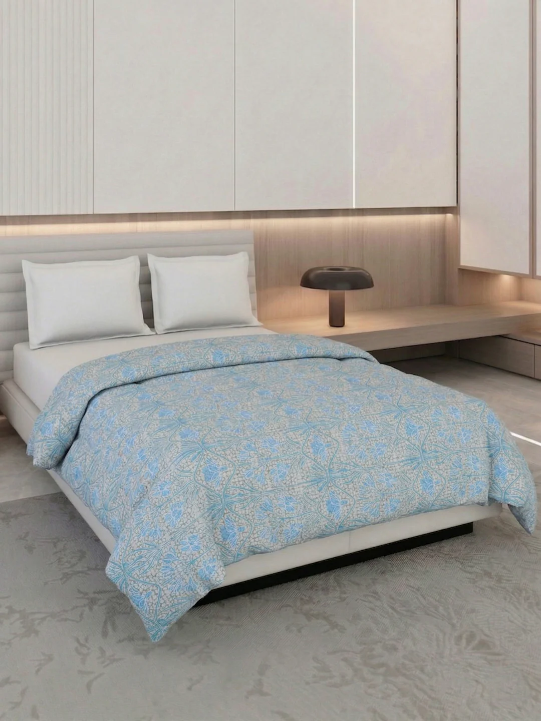 Vertical Floral Print King Size 3 Ply 150 GSM Comforter Prestige Collection Weight 2.5 kg - Image 2