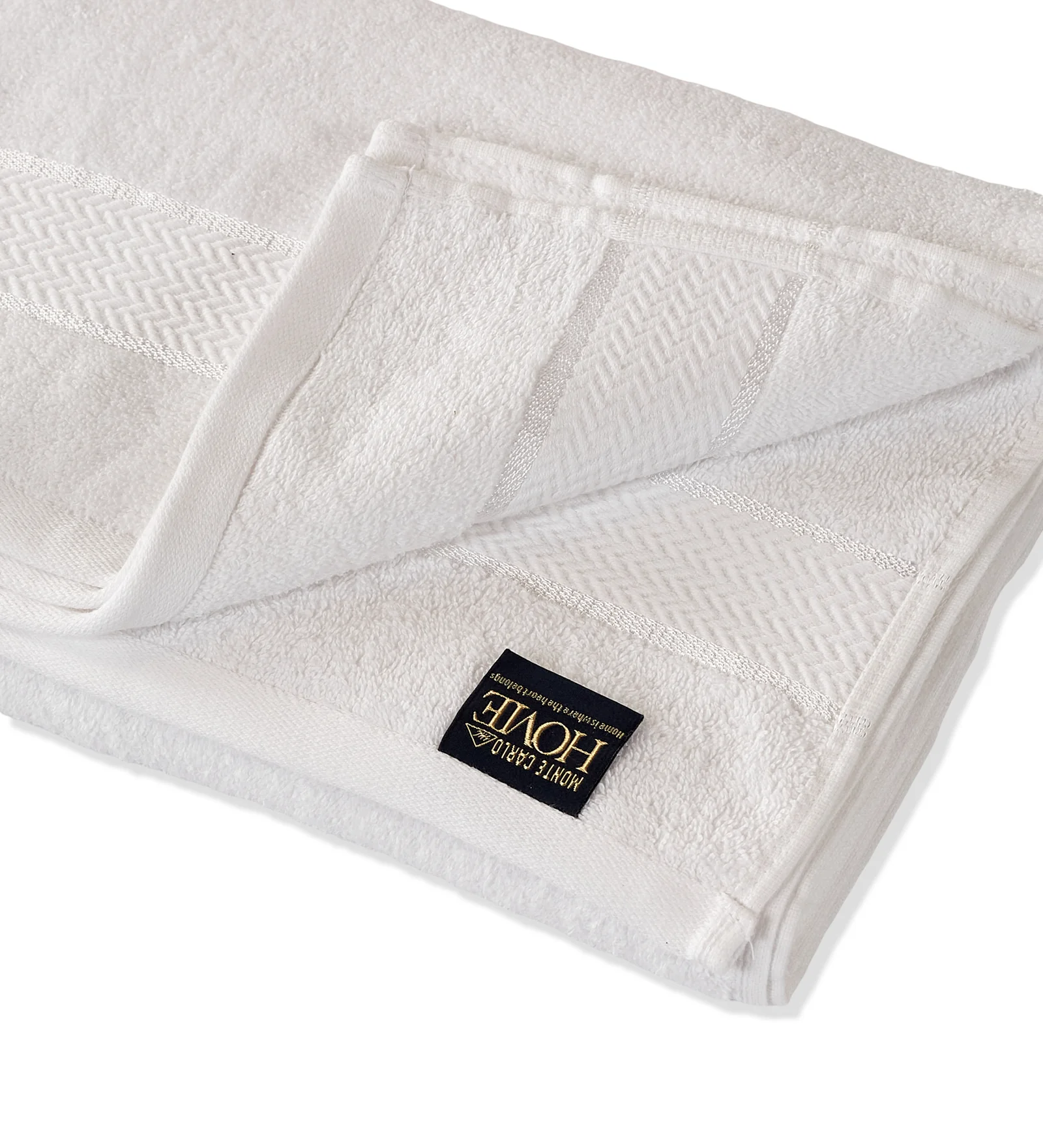 White Pure Cotton Solid 450 GSM Bath Towel 1 Piece (Oasis Collection) - Image 5
