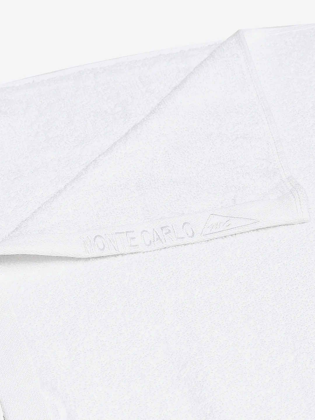 White Solid Pure Cotton 350 GSM Bath Towel (Oslo) - Image 3