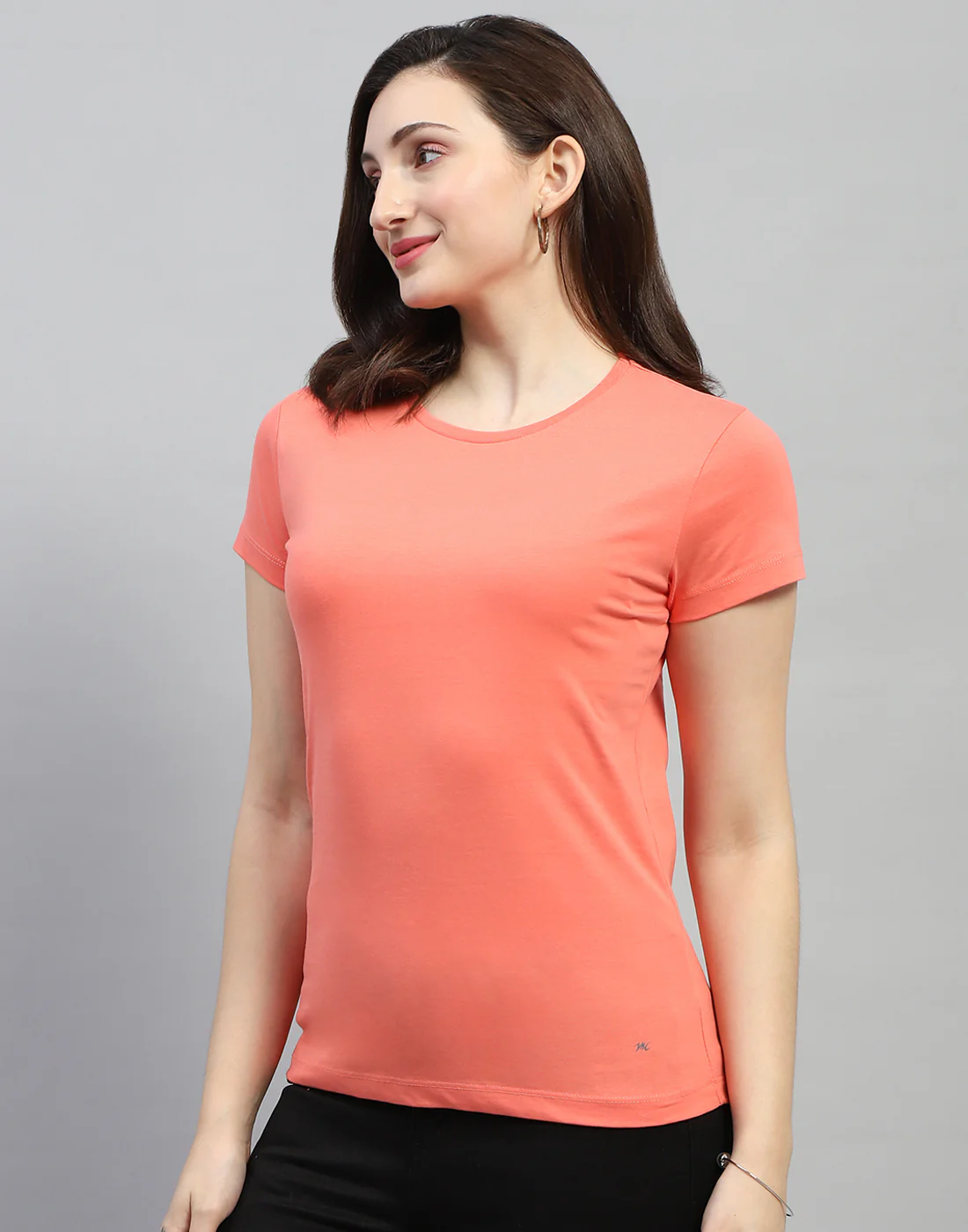 Women Aqua Blue Solid Round Neck Half Sleeve Top (Pack of 2) - Image 4