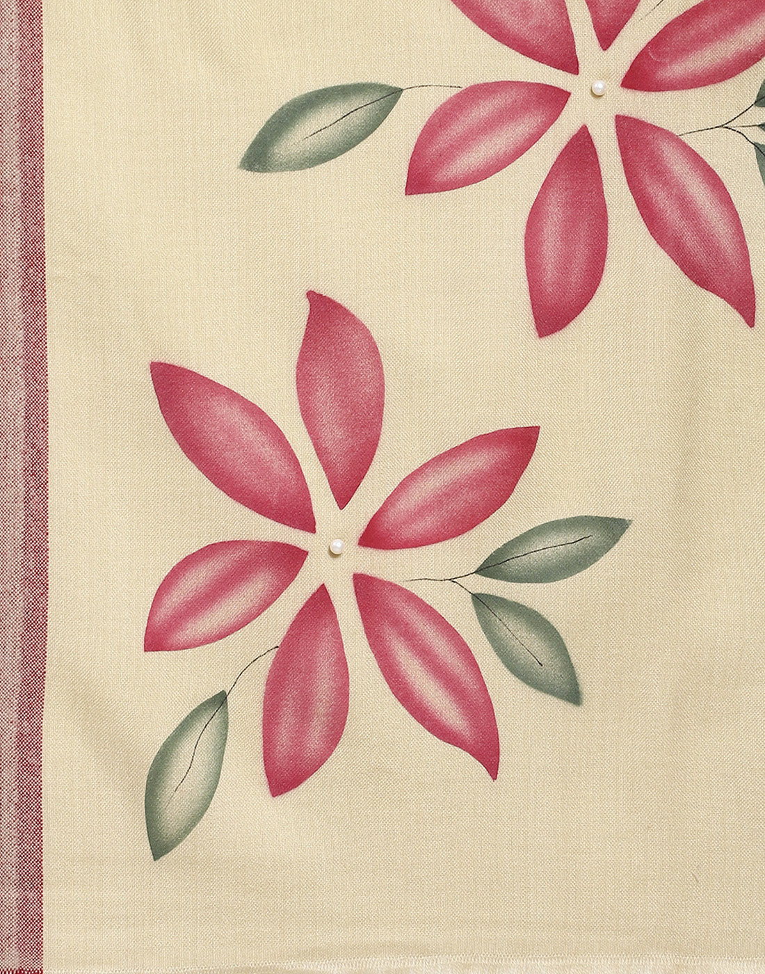 Women Beige Printed Stole - Image 6