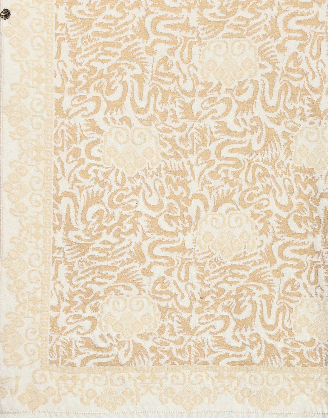 Women Beige Self Design Stole - Image 6