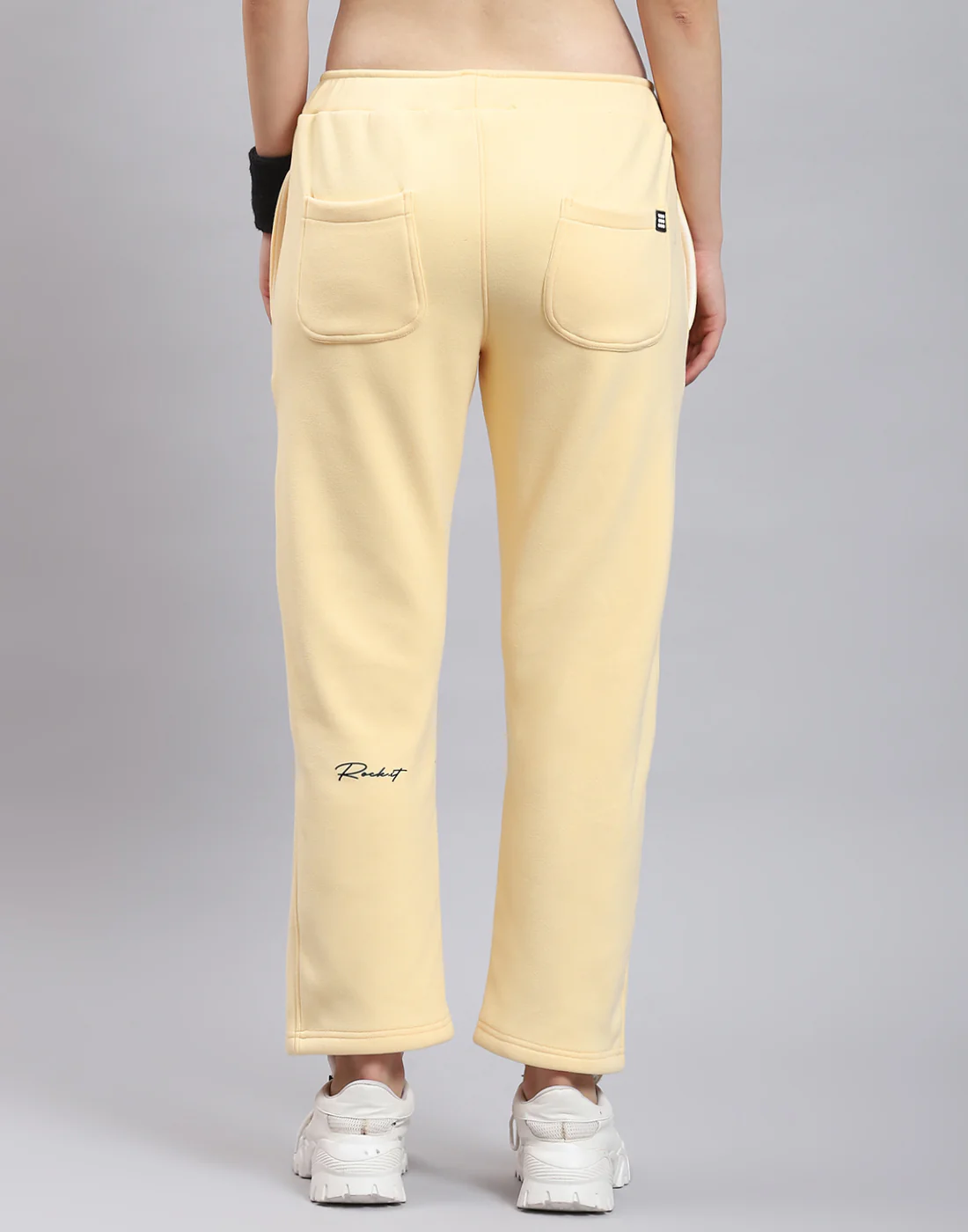 Rock.it Women Beige Solid Regular Fit Winter Lower - Image 5