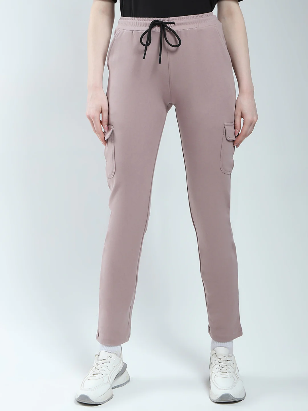 Rock.it Women Beige Solid Regular Fit Lower