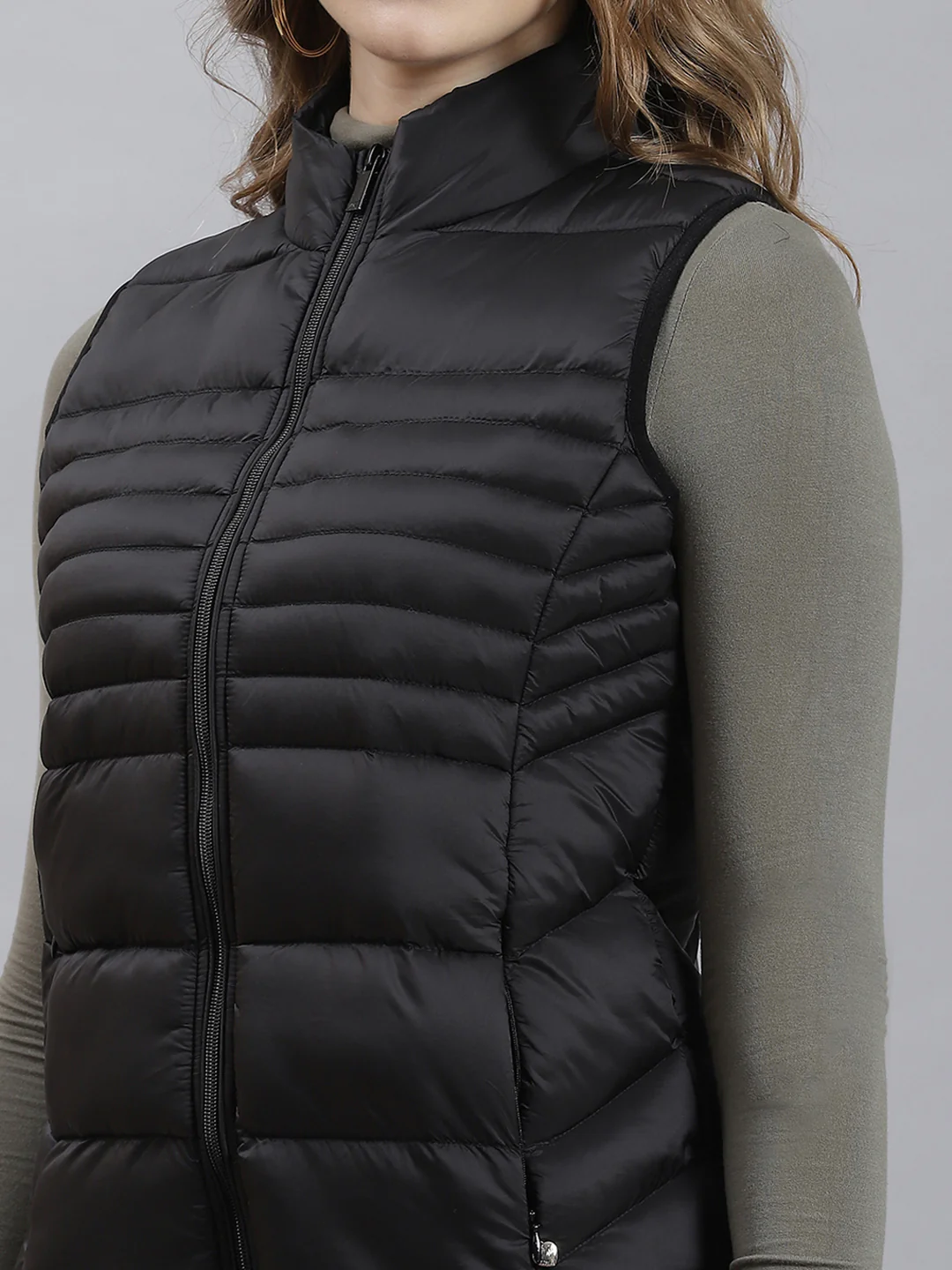 Women Black Printed Jacket - Image 6