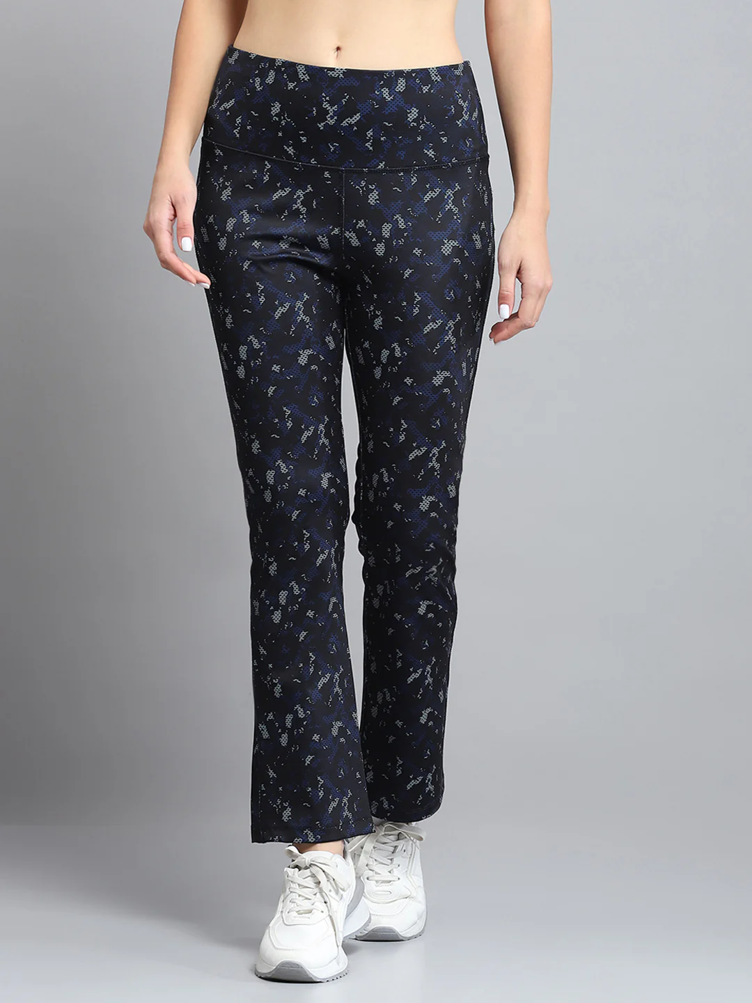 Rock.it Women Black Printed Mock Neck Full Sleeve Tracksuit - Image 7
