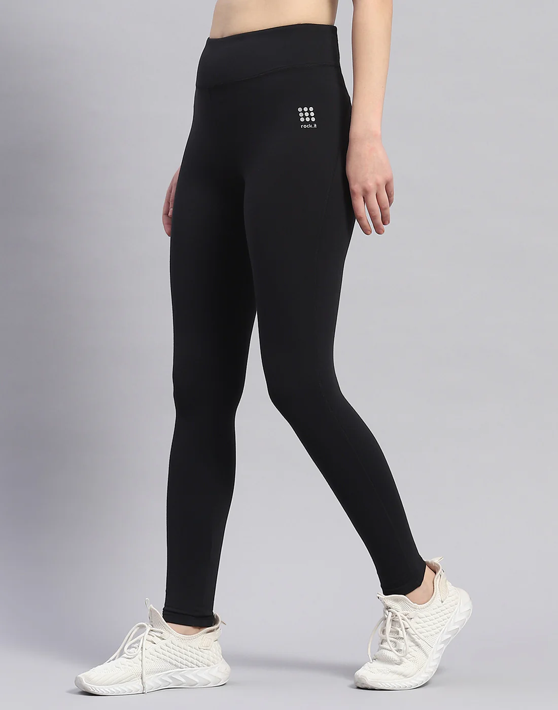 Rock.it Women Black Solid Regular Fit Lower - Image 3