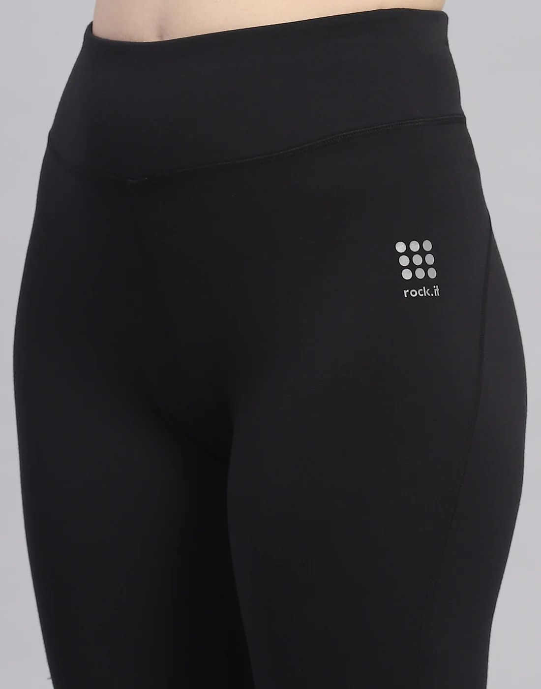 Rock.it Women Black Solid Regular Fit Lower - Image 7