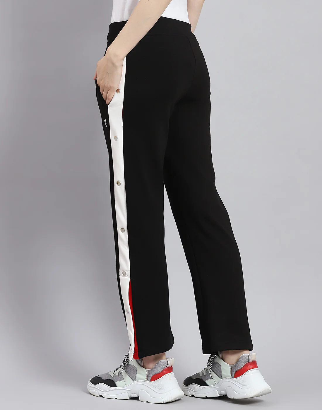 Rock.it Women Black Solid Regular Fit Lower - Image 5